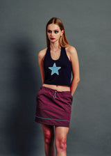  NYLON SKIRT PURPLE