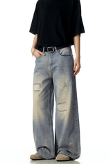 Splatter Ripped Vintage Jeans