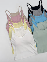 Duo Deep U-Neck Bra Top Sleeveless