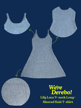 wool twisted knit sleeveless dress