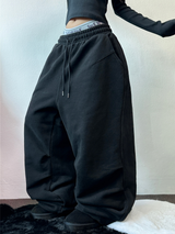アンバランスドカーゴヒップパッチロングパンツ🤍🩶🖤3カラー