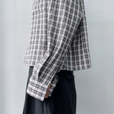 Boxy Check Cropped Shirt