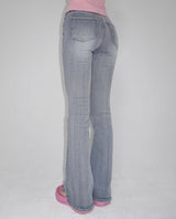 Handbrush Low-Rise Bootcut Jean