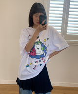 CAT&DOG IN SWEET HOME T SHIRT - WHITE
