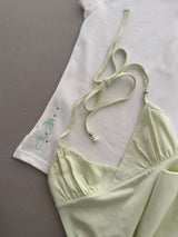 dancing orchid standard slim-fit PK T-shirts (ivory) 2sizes