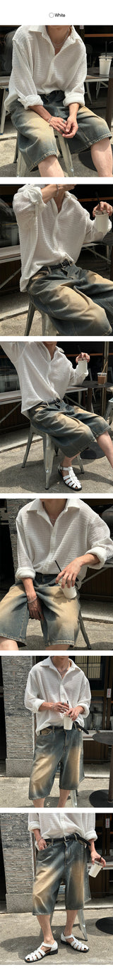 [S/S] Crochet kara shirts (3color)