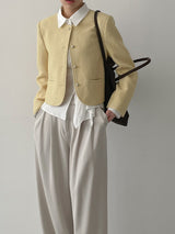 Mina Tweed Short Jacket