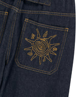 TWO TUCK CURVED DENIM PANTS_BLUE