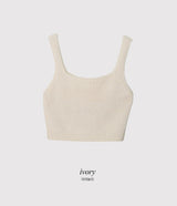 UE Square Twist Knit Bustier (4color)