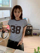 38 スリム半袖Tシャツ (4color)