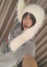 RABBIT FUR BEANIE