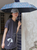 レイニーTシャツ - ディープネイビー