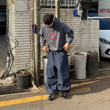 オーバーサイズピグメントダイフリースパーカー