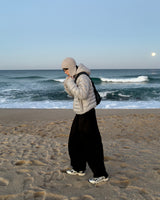 Tone curved fleece balloon sweat pants