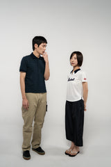 REGULAR STRIPE PK TEE (NAVY)