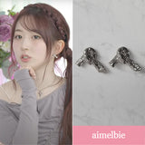 [Aespa Giselle, NMIXX Haewon Piercing] Vintage Knot Piercing - Silver