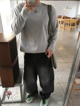 No.1652 round crop T (4color)