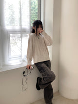 [S~3XL] ポーションロングワイドデニムカーゴパンツ