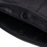 [Haesu コラボレーション] コントゥアベルト付きバッグ (レザー ブラック)