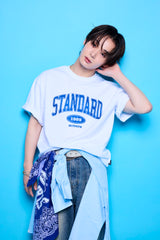 オクトパスフットボールTシャツ（ネイビー）
