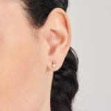 Amazonite 925 Silver Stud Earring E045-01G-AM