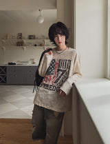 Frame Vintage Print Long Sleeve T-shirt