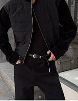 [F/W] Velvet crop padding cardigan(2color)