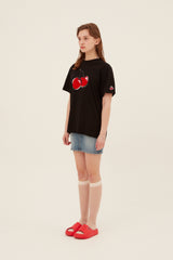 ビッグチェリーTシャツ [BLACK]