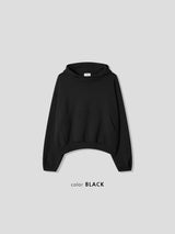 Low-Tone High Neck Crop Hoodie (3color) (No.998)