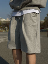 Half terry bermuda pants