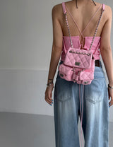 BLACKPINK Tweed Backless Bustier