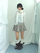 vintage knit lace skirt