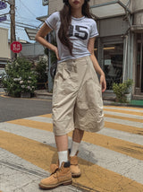 フレッシュピンタックバミューダパンツ