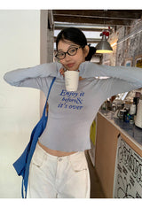 スカイレタリングスリムロングスリーブTシャツ