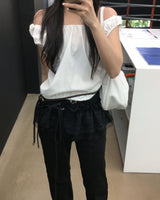 レースフリルベルトスカート