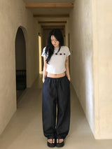 デイジーポップフラワープリントステッチTシャツ