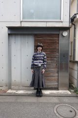 saros stripe zip-up - Navy(1)