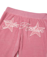 VELOUR LETTERING SWEATPANTS_PK