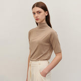 ハーフタートルネックTシャツ BEIGE