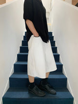 Suzuka White Bermuda Denim Pants