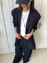 PAPERMOON PIN STRIPE BLAZER JACKET
