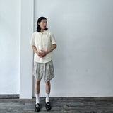 Mottled Wash Structured Shorts