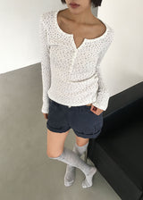 BELLA WAFFLE TEE