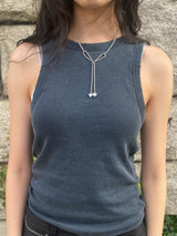 chain ribbon necklace