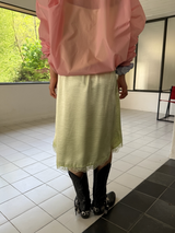 satin lace top