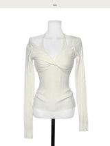 charlotte bust twist slit top