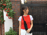 Ribbed mock neck sleeveless (5color)