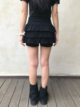 Coco Frill Layered Skirt Pants