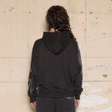スモッグモチーフジップアップフーディー[Black]