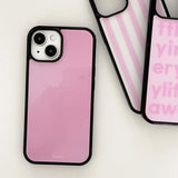 glossy glass bumper case (pink)